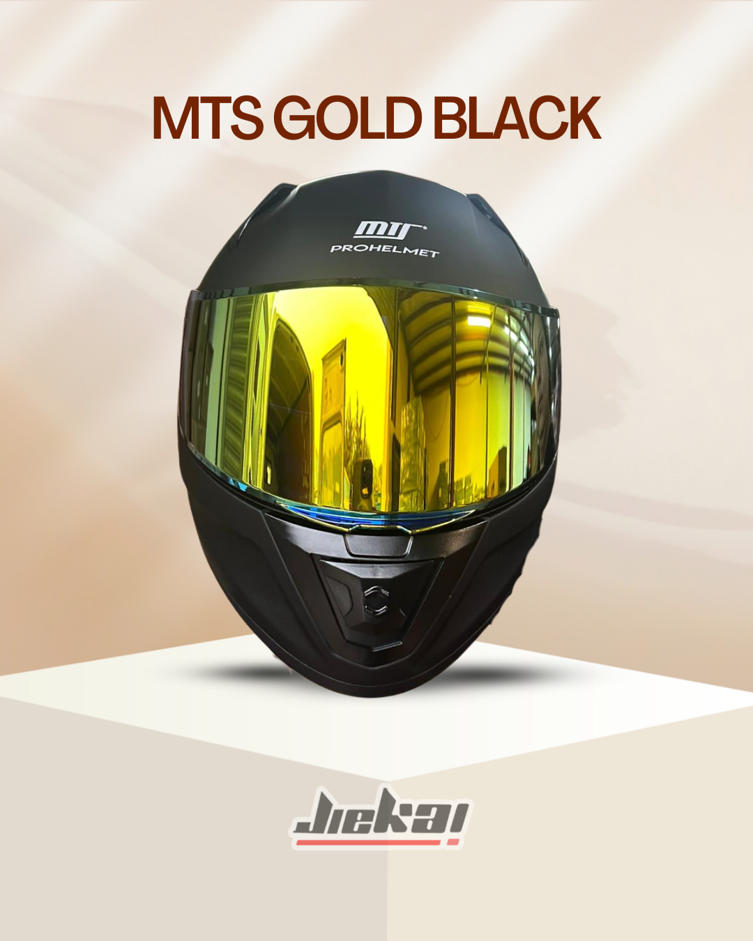 MTS FULL FACE 801 GOLD BLACK KASK