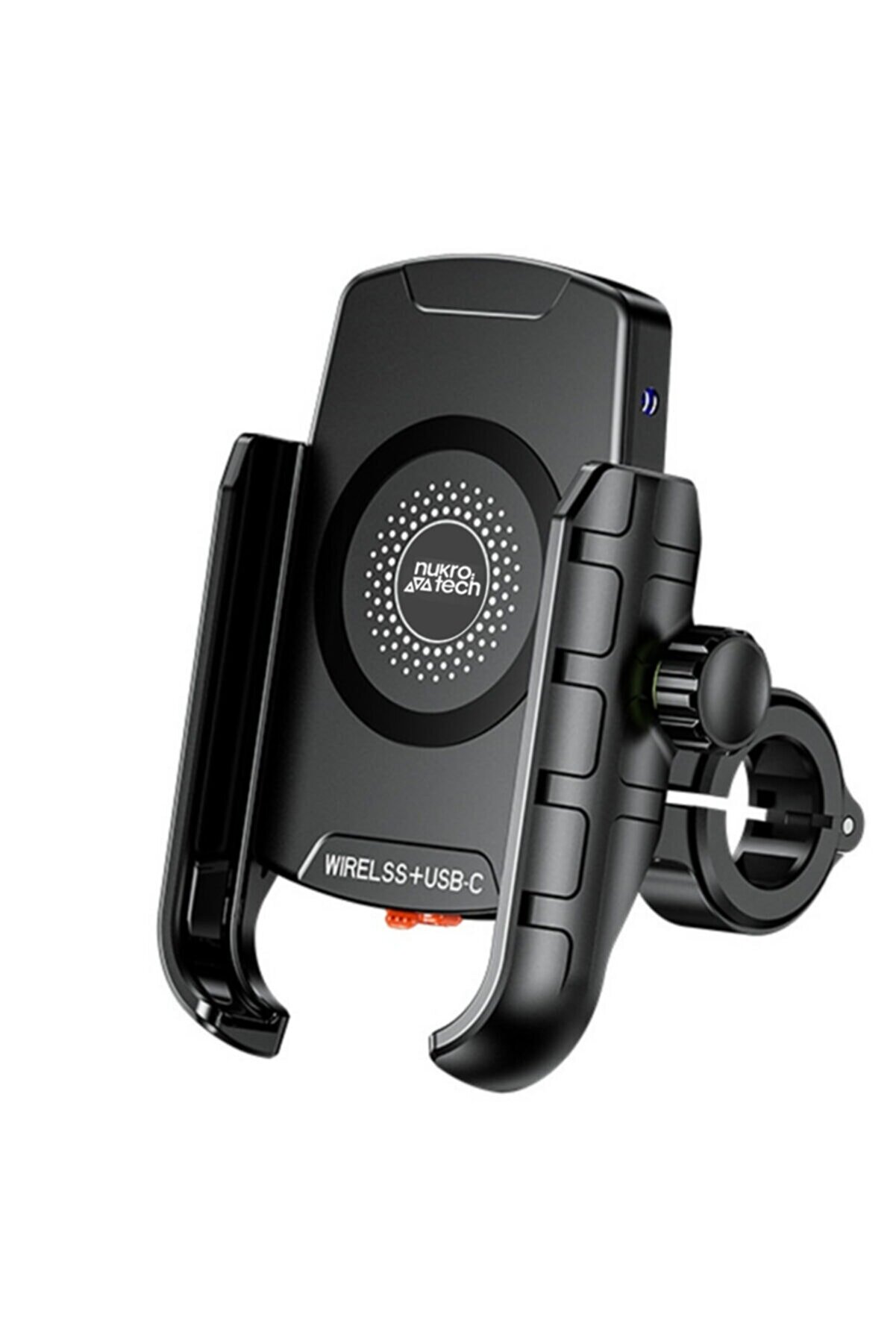 Plus Model Wireless Şarjlı Ve Type C Motosiklet Telefon Tutucu