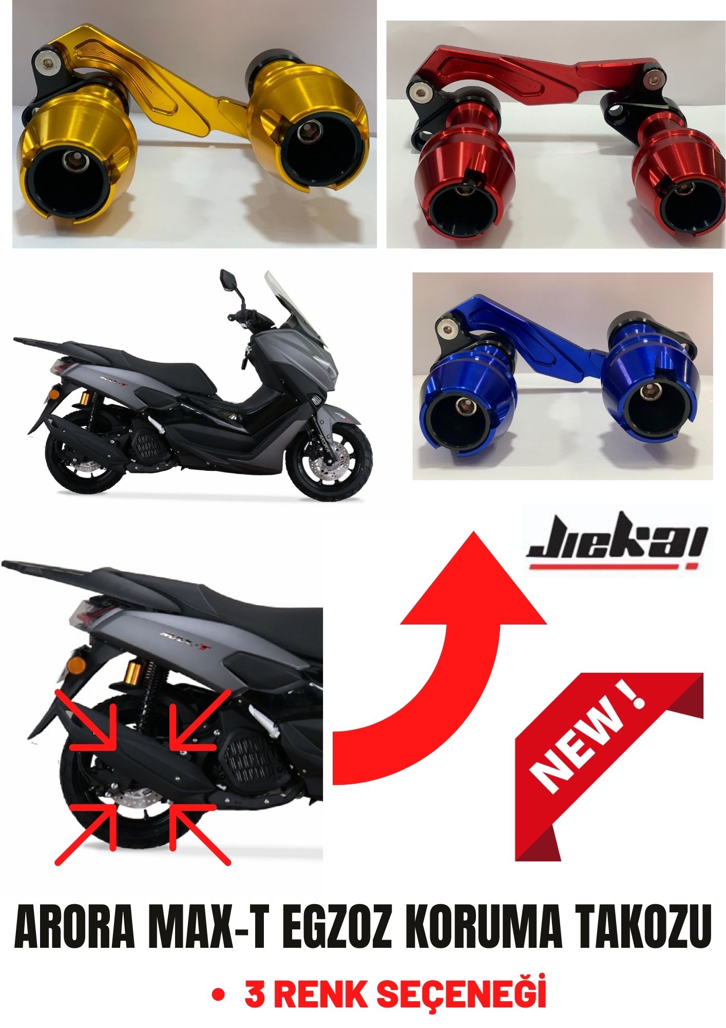 ARORA MAX-T TEK PARÇA EGZOZ KORUMA TAKOZ CNC
