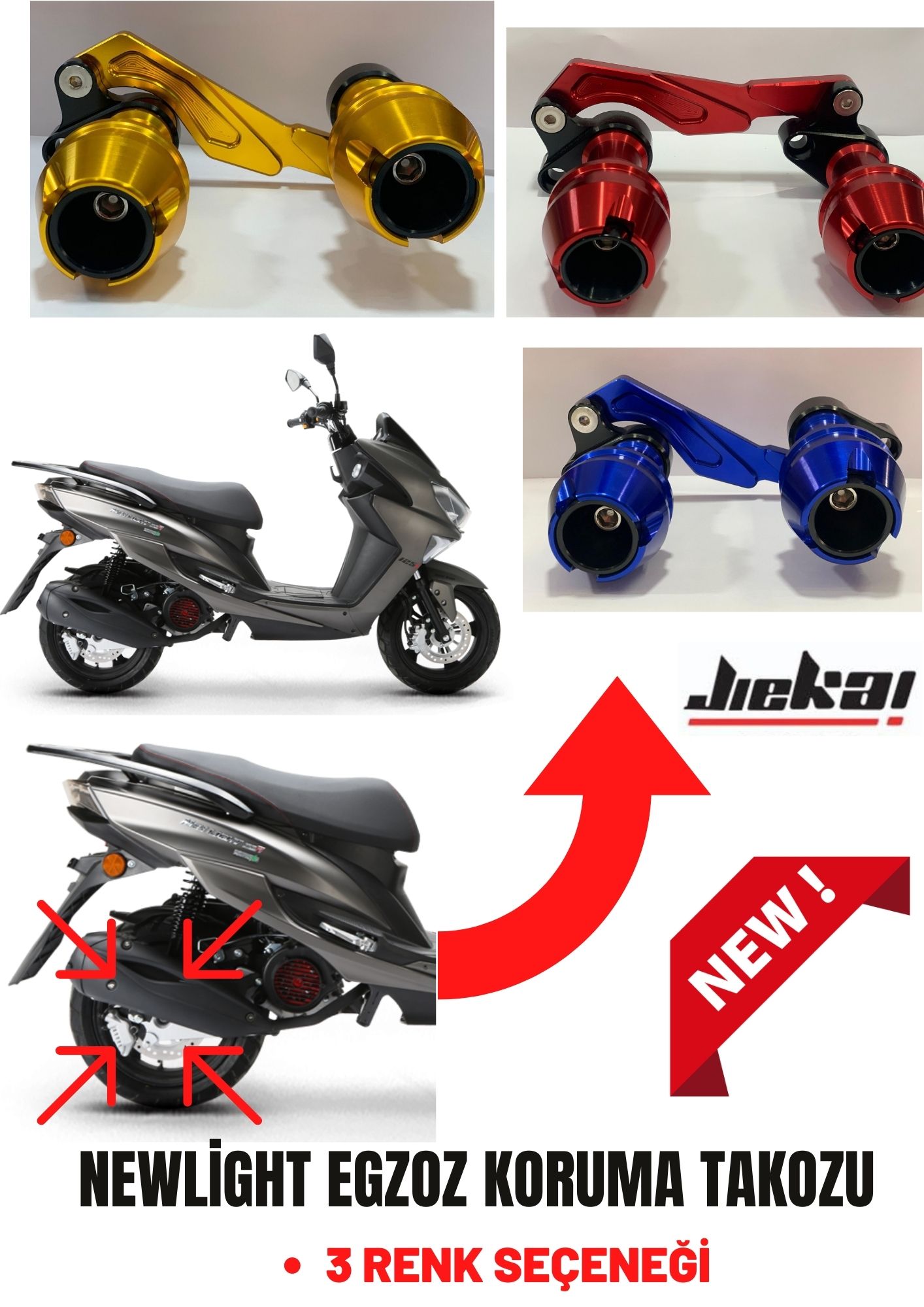 NEWLİGHT TEK PARÇA EGZOZ KORUMA TAKOZU CNC