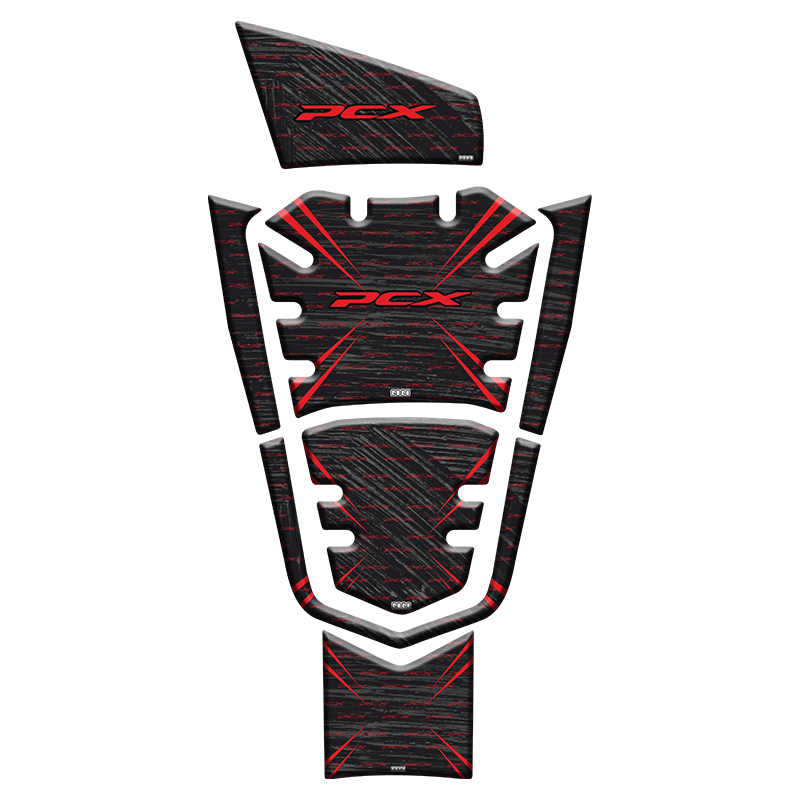 HONDA PCX 2021 UYUMLU TANK PAD (KIRMIZI-SİYAH )