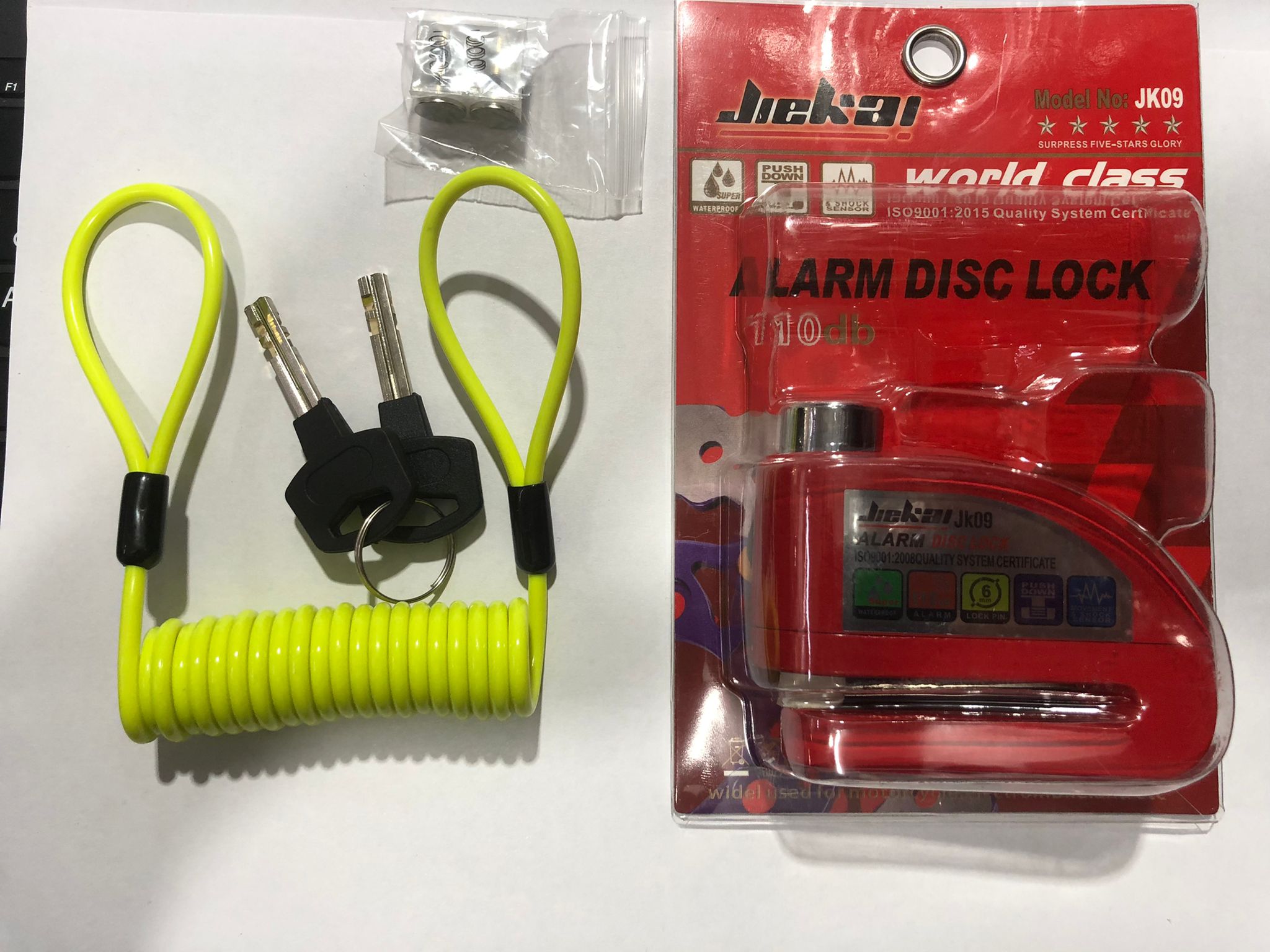 Motosiklet Disk Kilidi ALARM Hatırlatma Kablolu