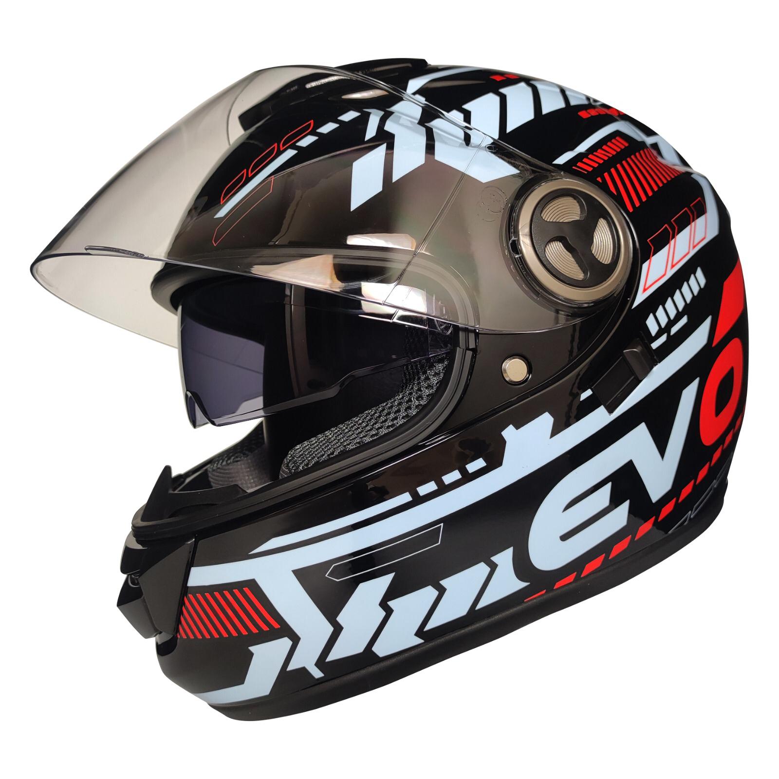 FreeM full face kask siyah cam  EVO RED