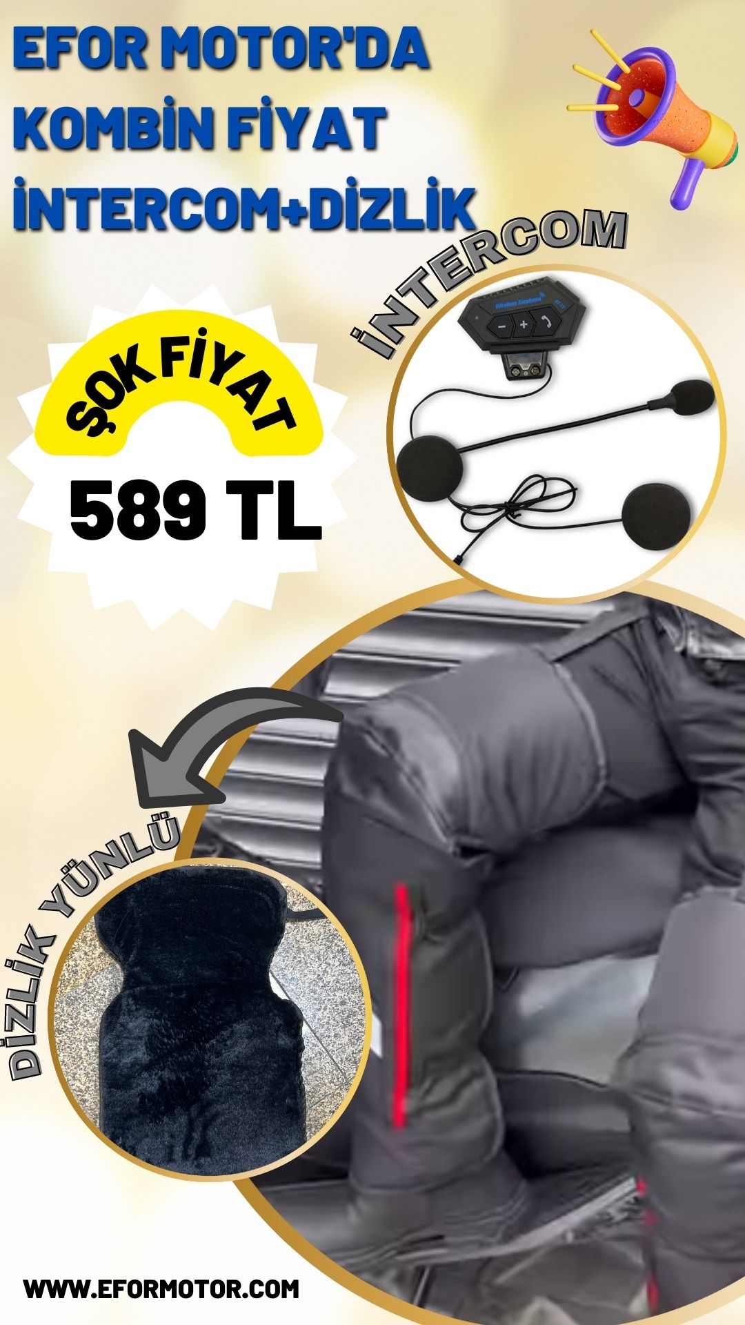İNTERCOM+YÜNLÜ DİZLİK 