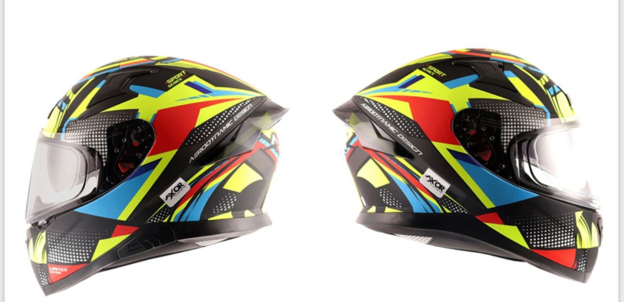 AXOR APEXN VIVID PINLOCK FULL FACE KASK