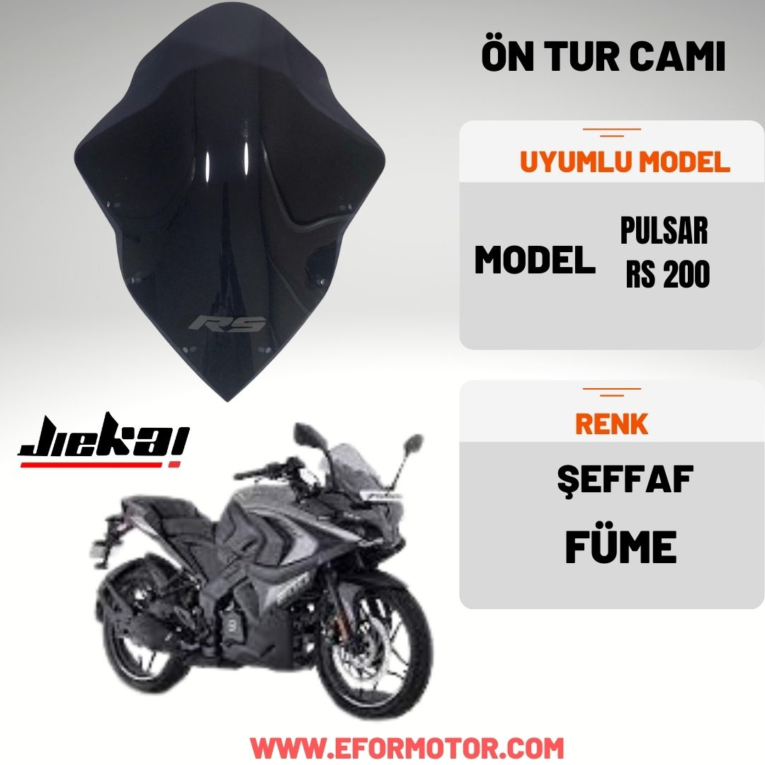 BAJAJ PULSAR RS 200 ÖN CAM 