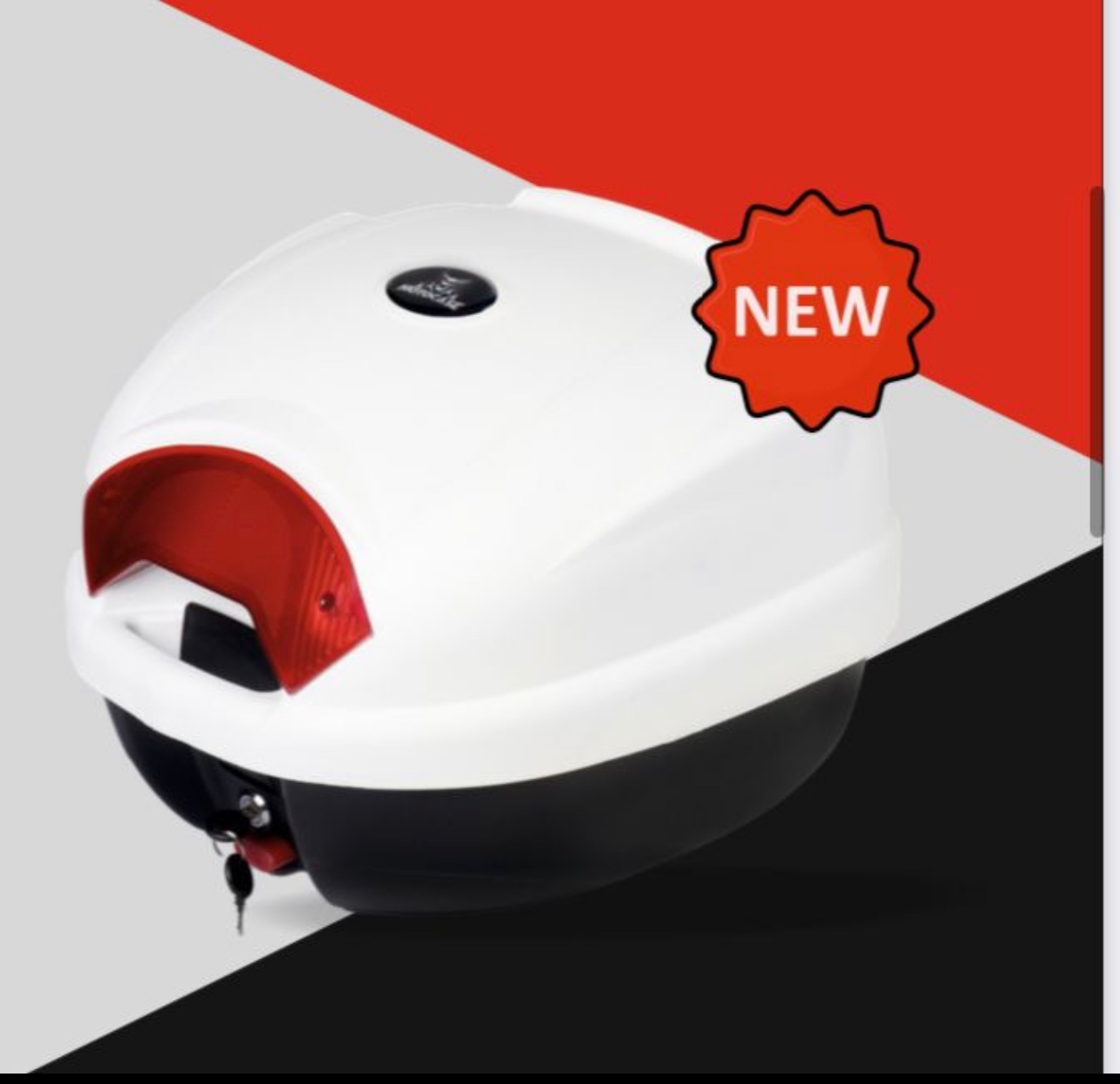 MOTOSİKLET ARKA ÇANTA 33 LT BEYAZ