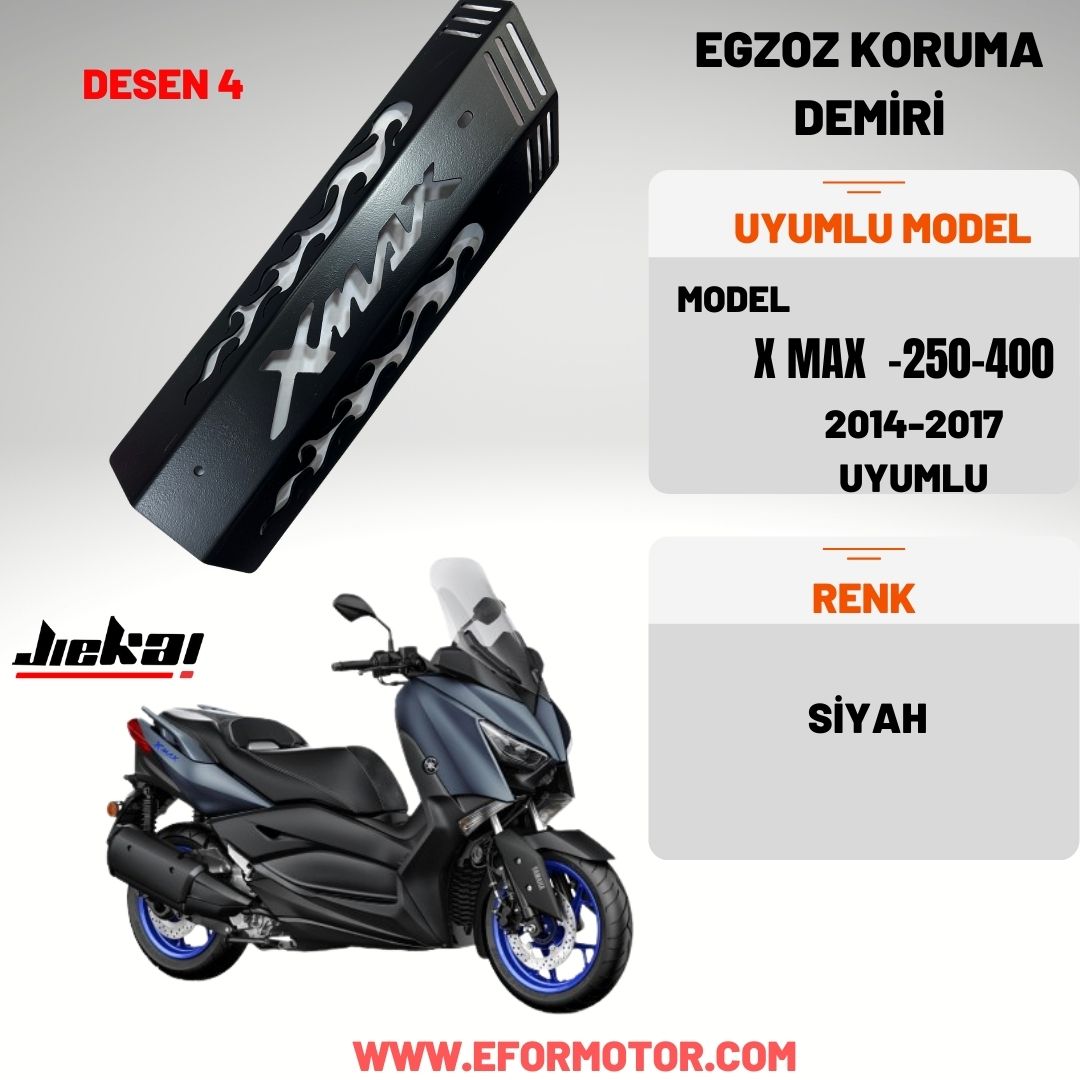 YAMAHA XMAX 250 EGZOZ KORUMA DEMİRİ 2014-2017 DESEN 2