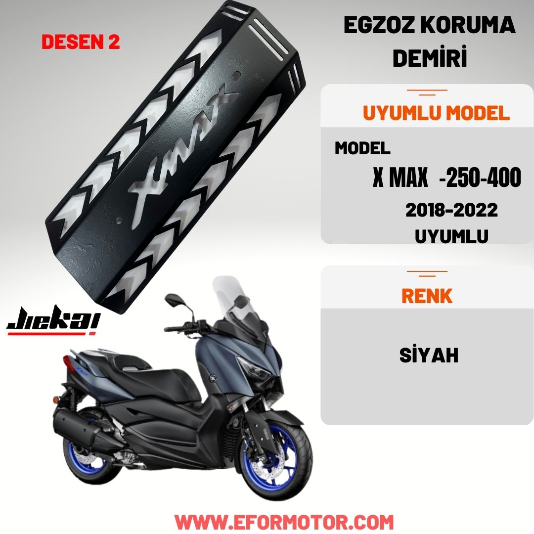YAMAHA XMAX 250 EGZOZ KORUMA DEMİRİ 2018-2022 DESEN 1