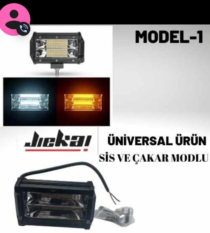 JİEKAİ MODEL 1 SİS FARI TAKIM (ÇİFT)