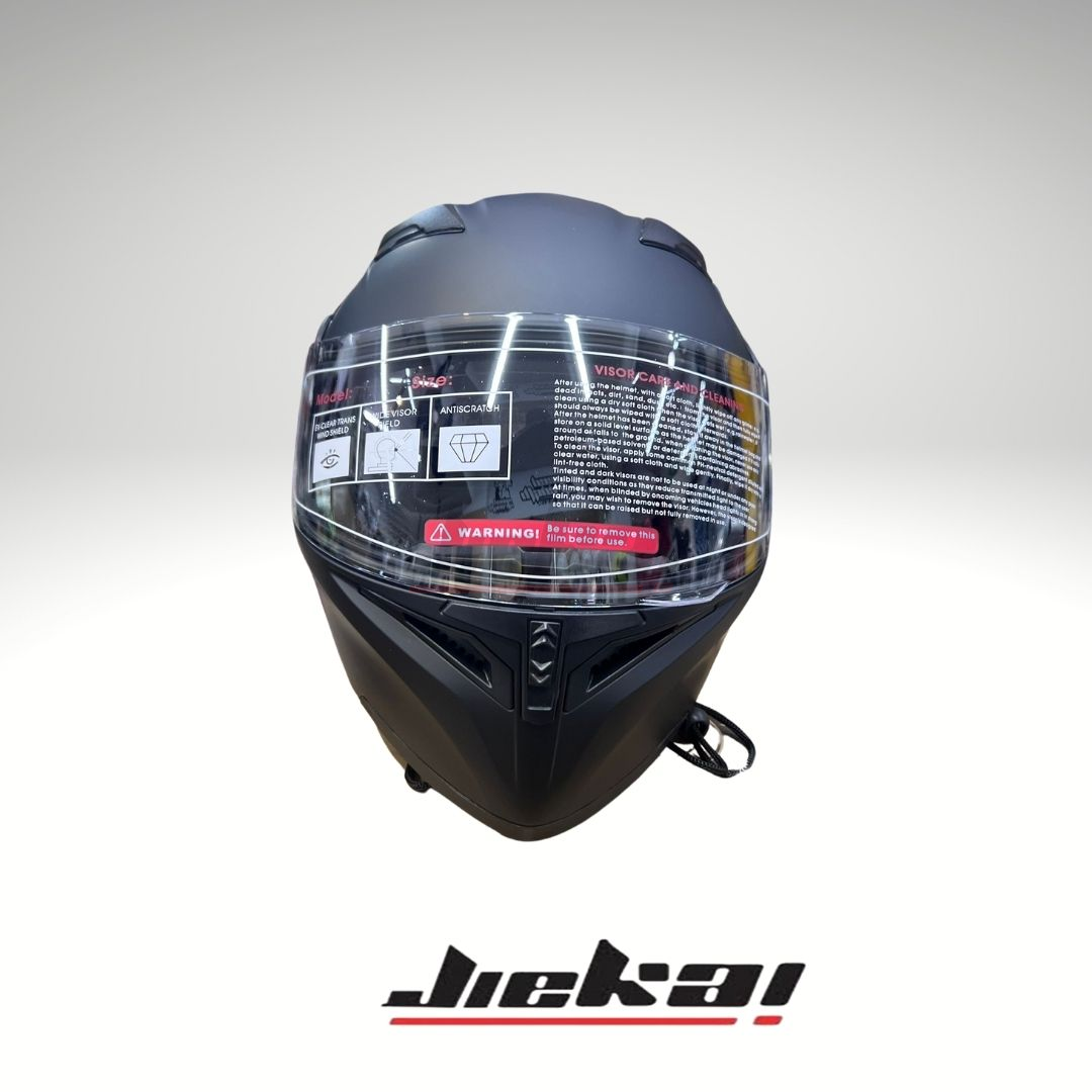 JK156 ÇENE AÇILIR KASK MAT BLACK
