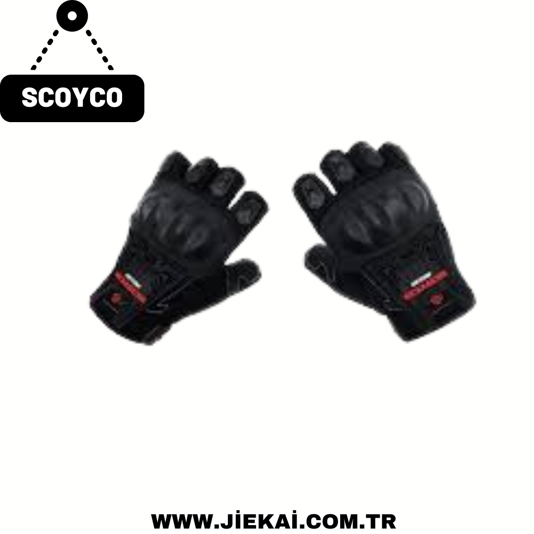 SCOYCO ELDİVEN YARIM SİYAH MC12D