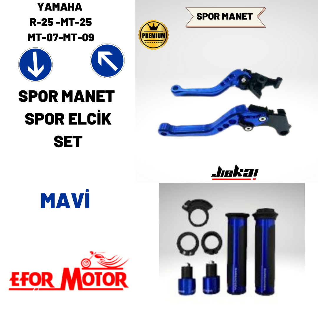 YAMAHA SERİSİ  SPOR MANET ELCİK SET KOMBİNİ
