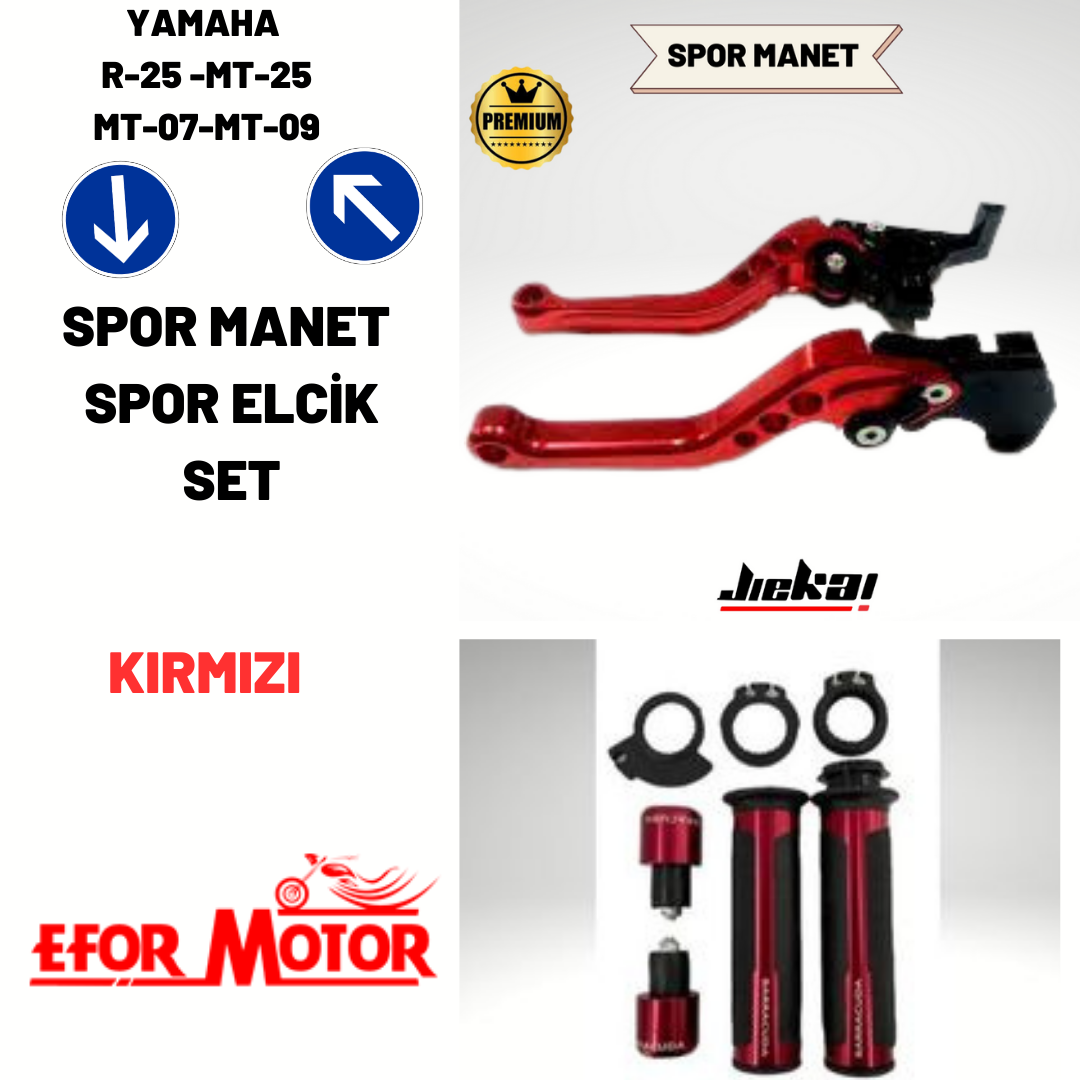 YAMAHA SERİSİ  SPOR MANET ELCİK SET KOMBİNİ