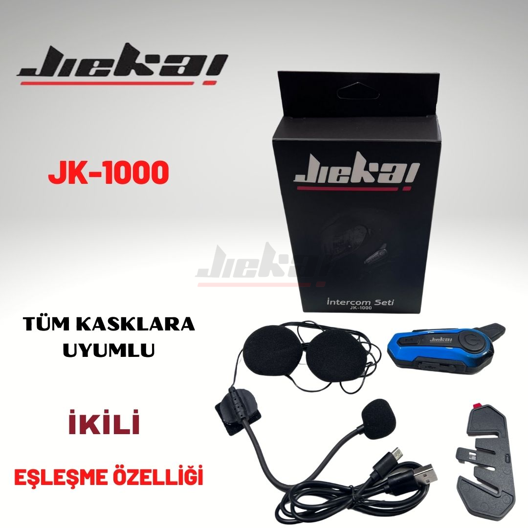 interkom Bluetooth Intercom mavi Tüm Kasklara