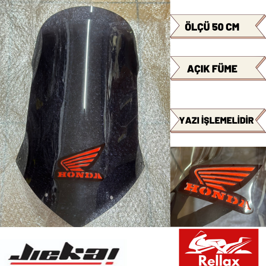 HONDA CBF ÖN CAM FÜME RENK YAZI İŞLEMELİ 