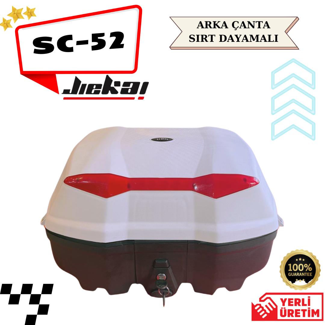 SC-52 LT *BEYAZ* ARKA ÇANTA SIRT DAYAMALI