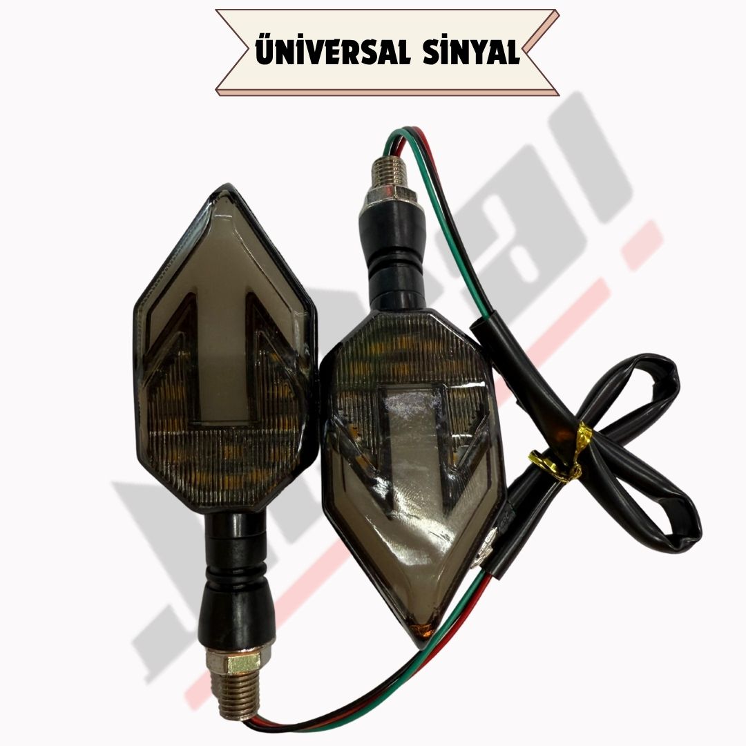 JİEKAİ TS37 ÜNİVERSAL KAYARLI SİNYAL MOTOSİKLET *KIRMIZI*SARI