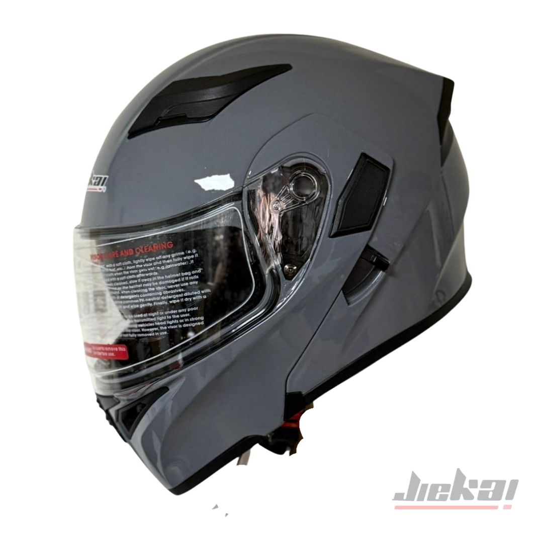 JİEKAİ JK-902 ÇENE AÇILIR KASK * ÇENE PEDLİ * NARDO GREY