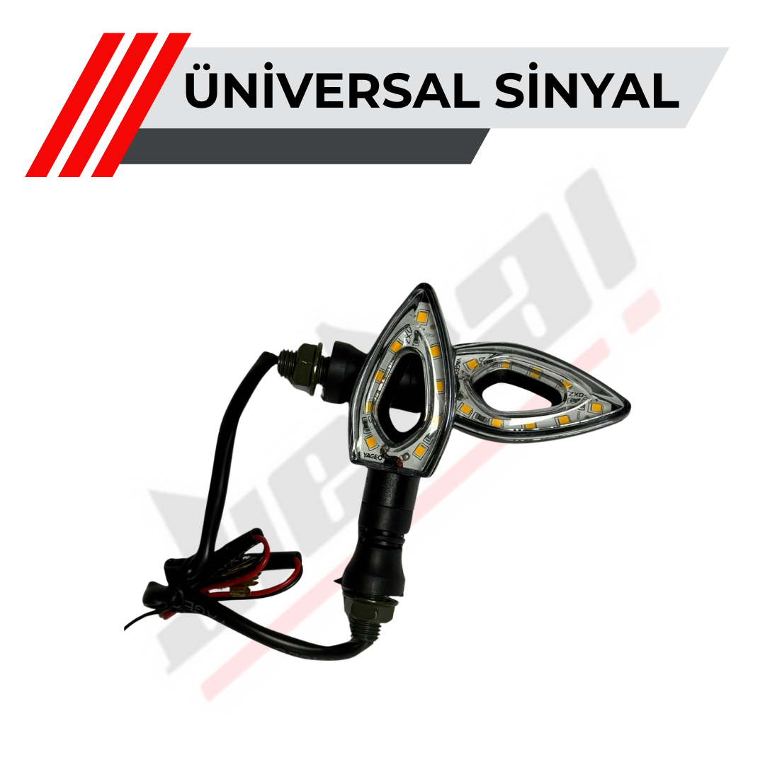 JİEKAİ TS23 ÜNİVERSAL LED SİNYAL MOTOSİKLET *SARI*