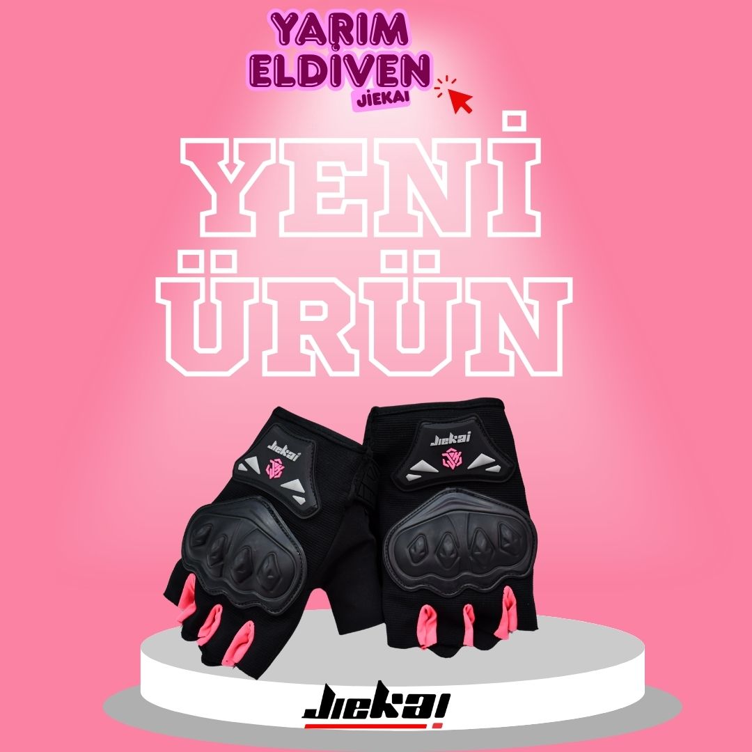 JİEKAİ JK-YX YARIM ELDİVEN KORUMALI * PİNK *
