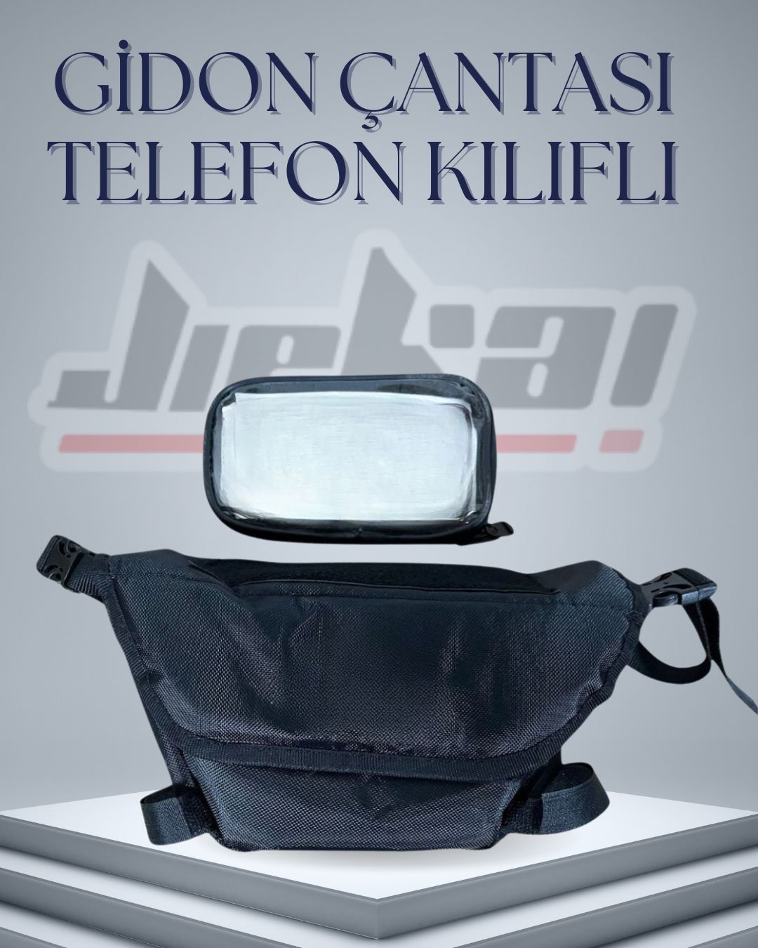 GD-002 GİDON ÇANTASI SU GEÇİRMEZ TELEFON KILIFLI TUTUCU ÜNİVERSAL VİTESLİ VE SCOOTER UYUMLU