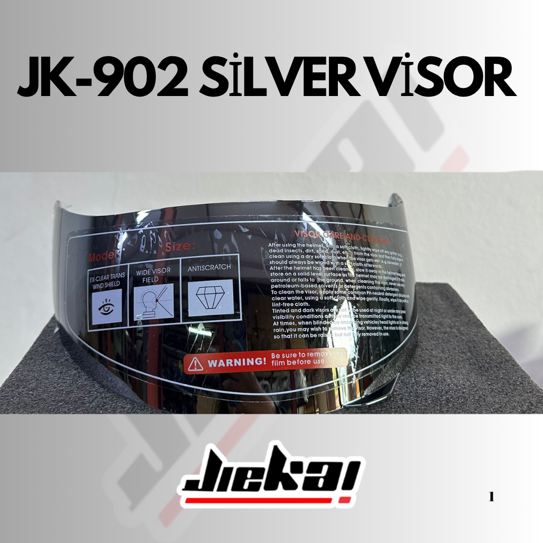 JİEKAİ ÇENE AÇILIR KASK SİLVER-AYNAMSI VİZÖR 